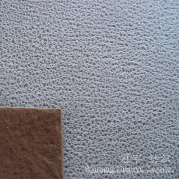 Hot Stamping Compound Leather Suede Nap Fabric for Sofa